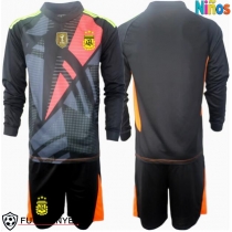 Camiseta Argentina Portero Primera Equipación para niños Copa America 2024 manga larga (+ pantalones cortos)